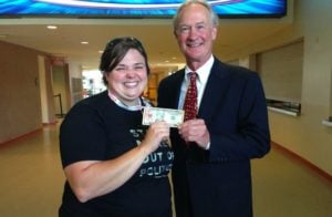 Lincoln Chafee Stamp Stampede