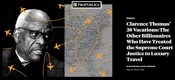 ProPublica's report on Clarence Thomas