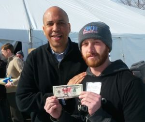 Cory Booker Stamp Stampede