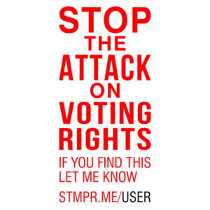 voting rights attack stamp