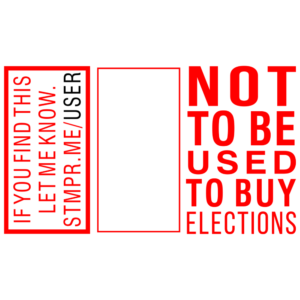 Not to Be Used to Buy Elections