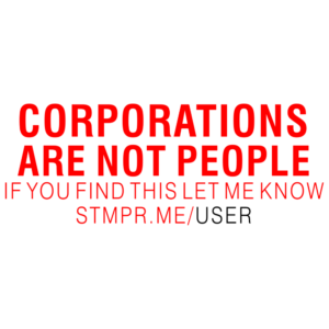 Corporations Are Not People