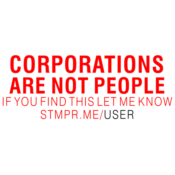 Corporations Are Not People