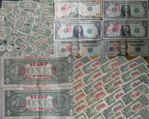 #Stamp4Independence stamped bills